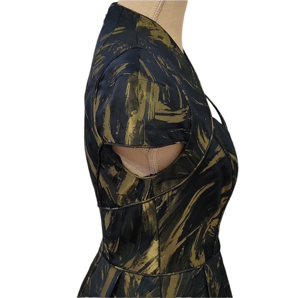 Theia cap sleeve formal dress - Picture 6 of 7